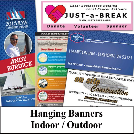 A Group of Banners and Flyers